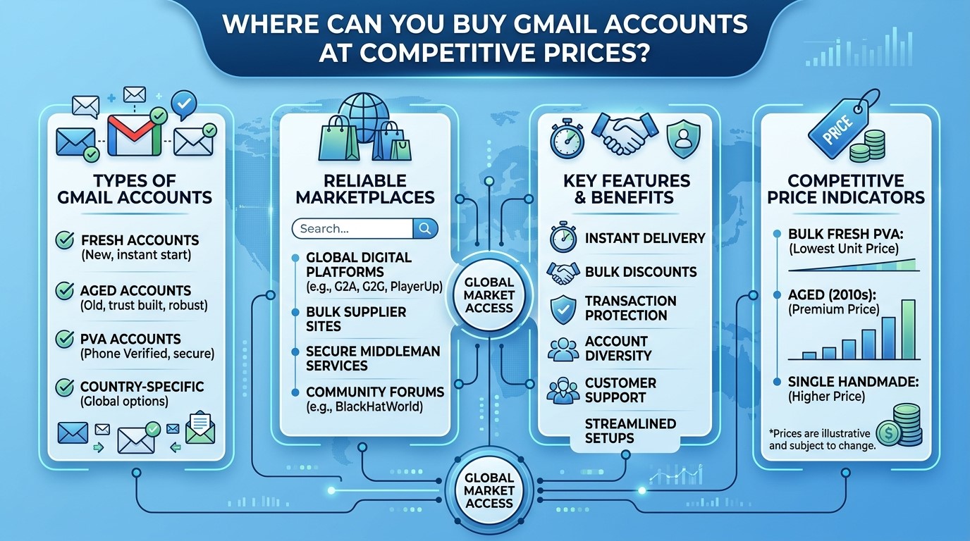 Where Can You Buy Gmail Accounts at Competitive Price